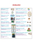All About Me - EAL/ESL Conversation Sheet