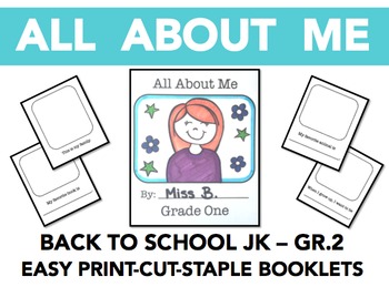 Preview of All About Me - EASY BOOKLETS
