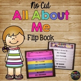 All About Me FLIP BOOK Back to School Beginning of the Yea