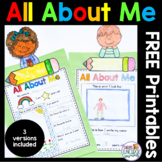 Free All About Me Display Teaching Resources | TPT