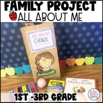 All About Me Family Project | Back to School All About Me | TPT