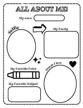 All About Me | First Day of School Activity by Makenzie Bellaver