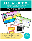 All About Me – First Week Activity (Google Slides tutorial)