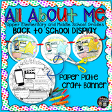 All About Me First Week of School Back to School Display: 
