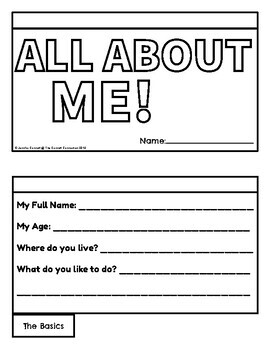 All About Me Flip Book by The Connett Connection | TpT