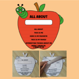 All About Me Flip Book Poster Apple Craft Back to School A