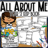 All About Me Flip Book Year 3 Back to School for New Zeala