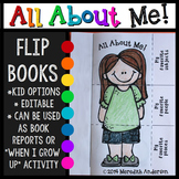 All About Me Flip Books {Editable}