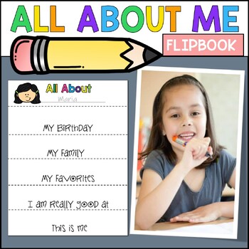 All About Me Flipbook by Standards in Elementary | TPT