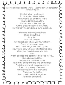 All About Me Flipbook & Everything I Needed to Know Poem by Katie Wagner
