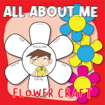 All About Me Flower Craft Flower Template Spring Art Writing Back