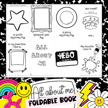 Preview of All About Me / Foldable Book