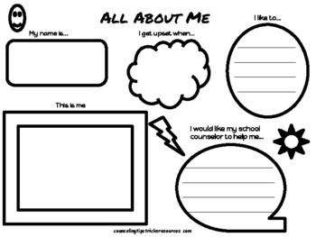 All About Me- For School Counselors by Dedicated to Motivate | TpT