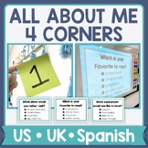 All About Me - Four Corners Game