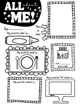 All About Me-Freebie by Smartie Supplies | Teachers Pay Teachers