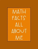 All About Me - Getting to Know Students Using MATH FACTS