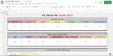 All About Me - Google Sheets Activity