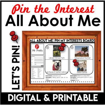 Preview of All About Me | Digital or Printable | Character Profile