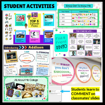 All About Me Google Slides | Virtual Back to School Night | Digital ...