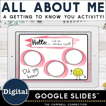 All About Me Google Slide Set By The Campbell Connection Tpt