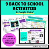 All About Me Google Slides | First Day of School Activitie