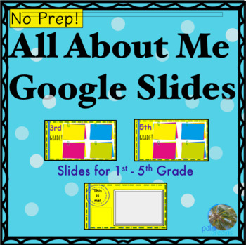 All About Me Google Slides Template by palmdreams TpT