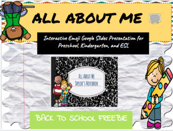 Preview of All About Me - Google Slides Version - Back to School Freebie!
