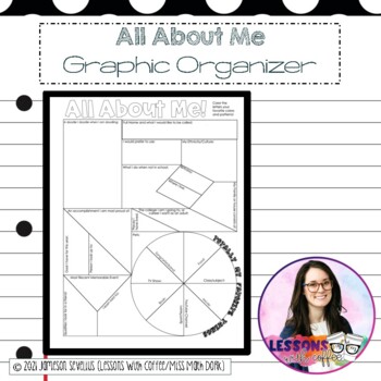 Preview of All About Me Graphic Organizer