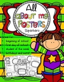 All About Me Super Hero First Day of School Activities 3rd