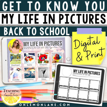 Preview of All About Me Instagram Profile Template Poster Google Slide Worksheet Activities