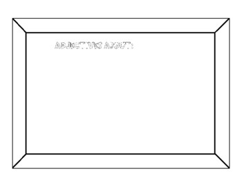 Preview of All About Me Integrated with Adjectives