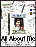 All About Me- Interactive Book (EDITABLE)