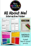 All About Me! Interactive Folder