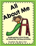 All About Me~ Kindergarten & First Grade Writing Activities