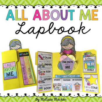 All About Me Lapbook by Melissa Machan - First Grade Smiles | TpT
