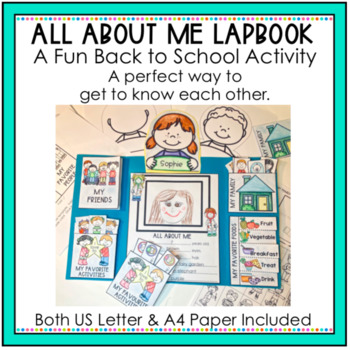 Preview of All About Me Lapbook | Back to School Activity for 2nd & 3rd Grade