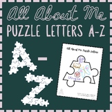 All About Me Large Puzzle Letters - Back to School Activit