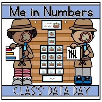 Preview of All About Me Math Activities, Back to School Graphing, Kindergarten, First Grade