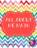 All About Me Math Activity (Distance and In Class)