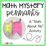 All About Me Math Pennant: The Perfect "Getting to Know Yo