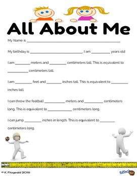 All About Me Measuring