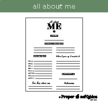 Preview of All About Me: Mini Poster