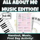 All About Me Music Edition!