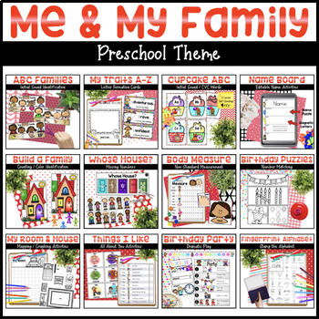Preview of All About Me & My Family Activities for Preschool