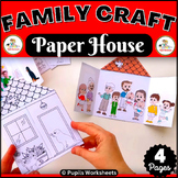 All About Me & My Family Craft Template - Family House Art