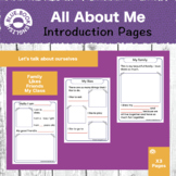 All About Me / My Family / My Likes / Introduction Book