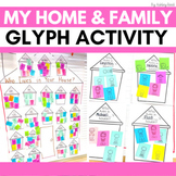 All About Me - My House and Family Glyph for Preschool or 