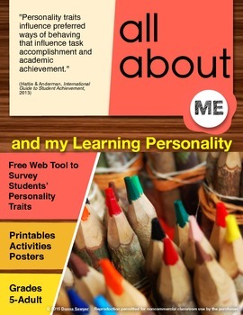 Preview of All About Me & How I Learn:  An Interactive Kit of Web Tools & Printables