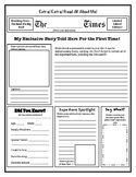 Newspaper Template Worksheets Teaching Resources Tpt