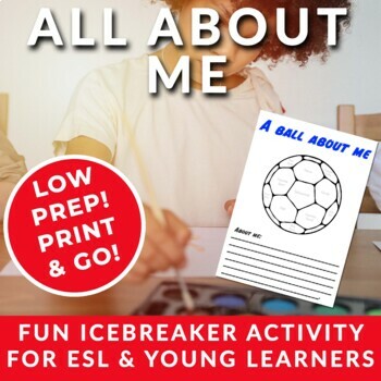 Preview of Ball About Me: ESL ice-breaker for young learners